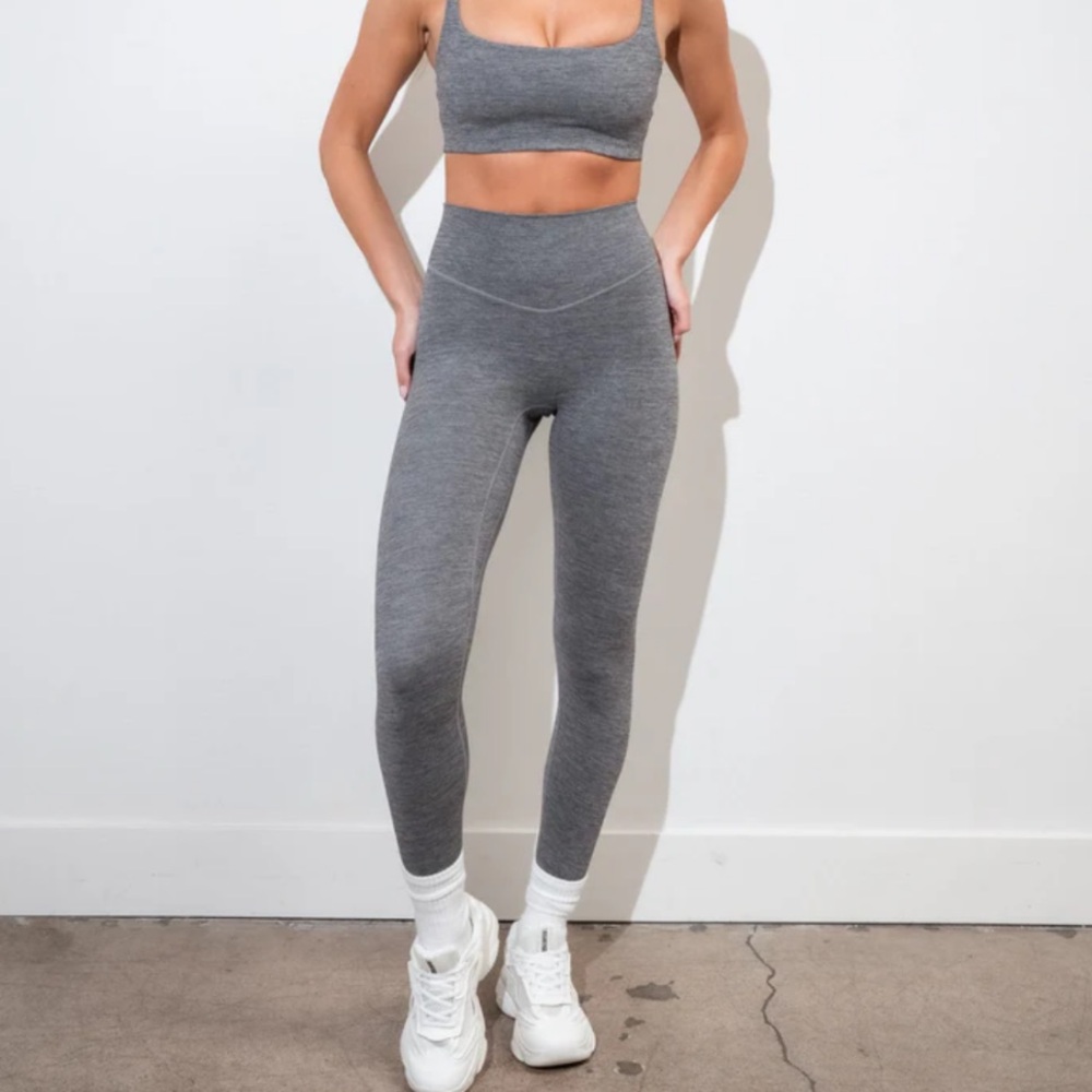 Seamless High-Waist Gray Leggings